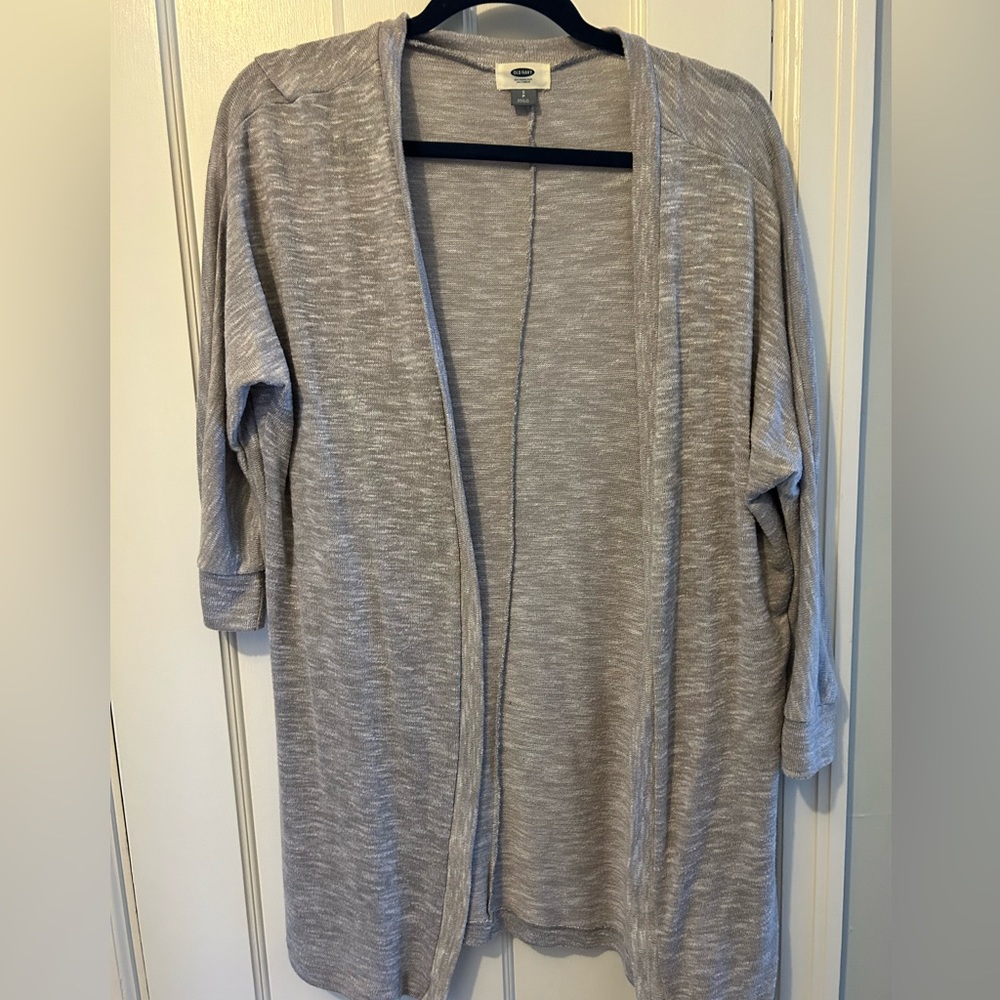 Heather gray long cardigan size S in good condition